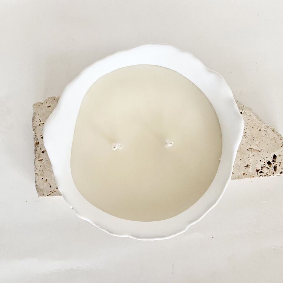 Pinterest Kase Formlu El Yapımı Beton Mum | Vanilya Kokulu Soya Wax Mum