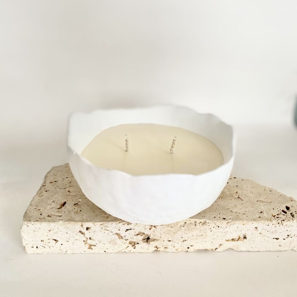 Pinterest Kase Formlu El Yapımı Beton Mum | Vanilya Kokulu Soya Wax Mum