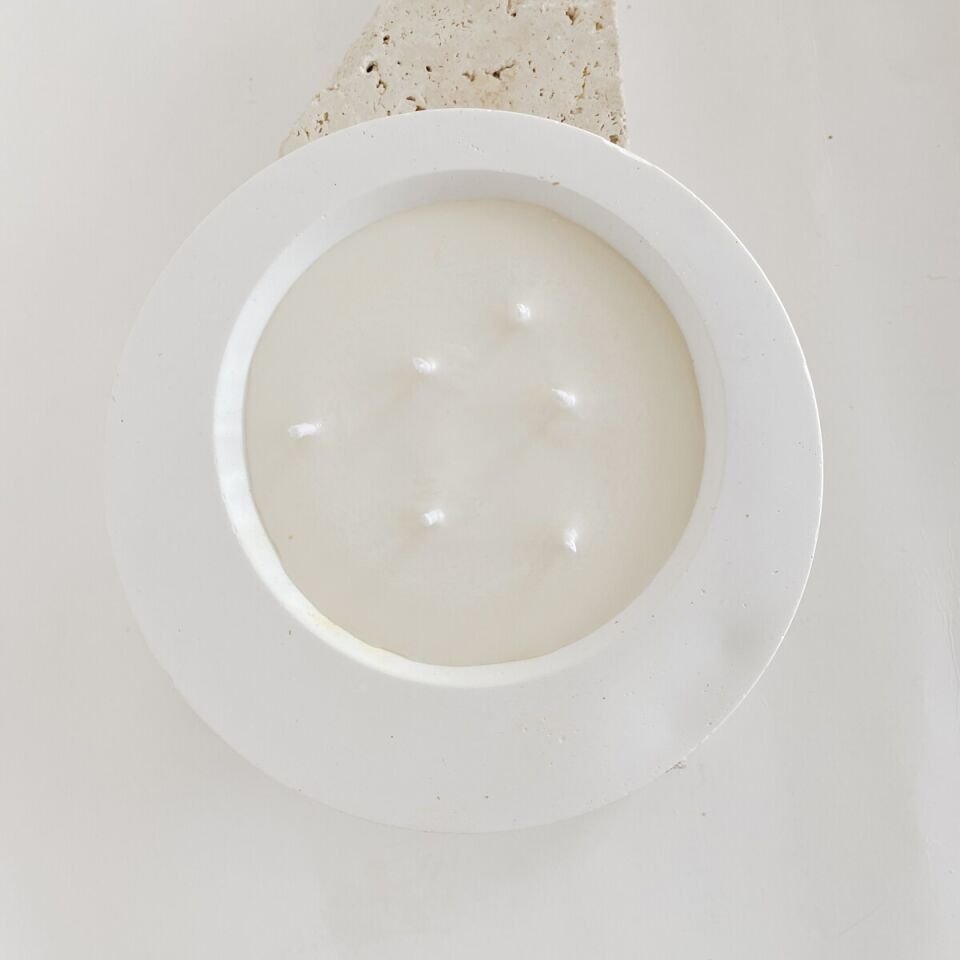 Eclipse Formlu Vanilya Kokulu Beton Mum | El Yapımı Soya Wax