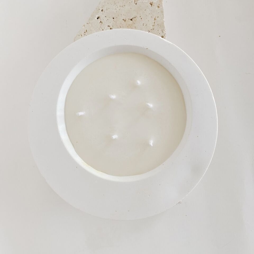 Eclipse Formlu Vanilya Kokulu Beton Mum | El Yapımı Soya Wax