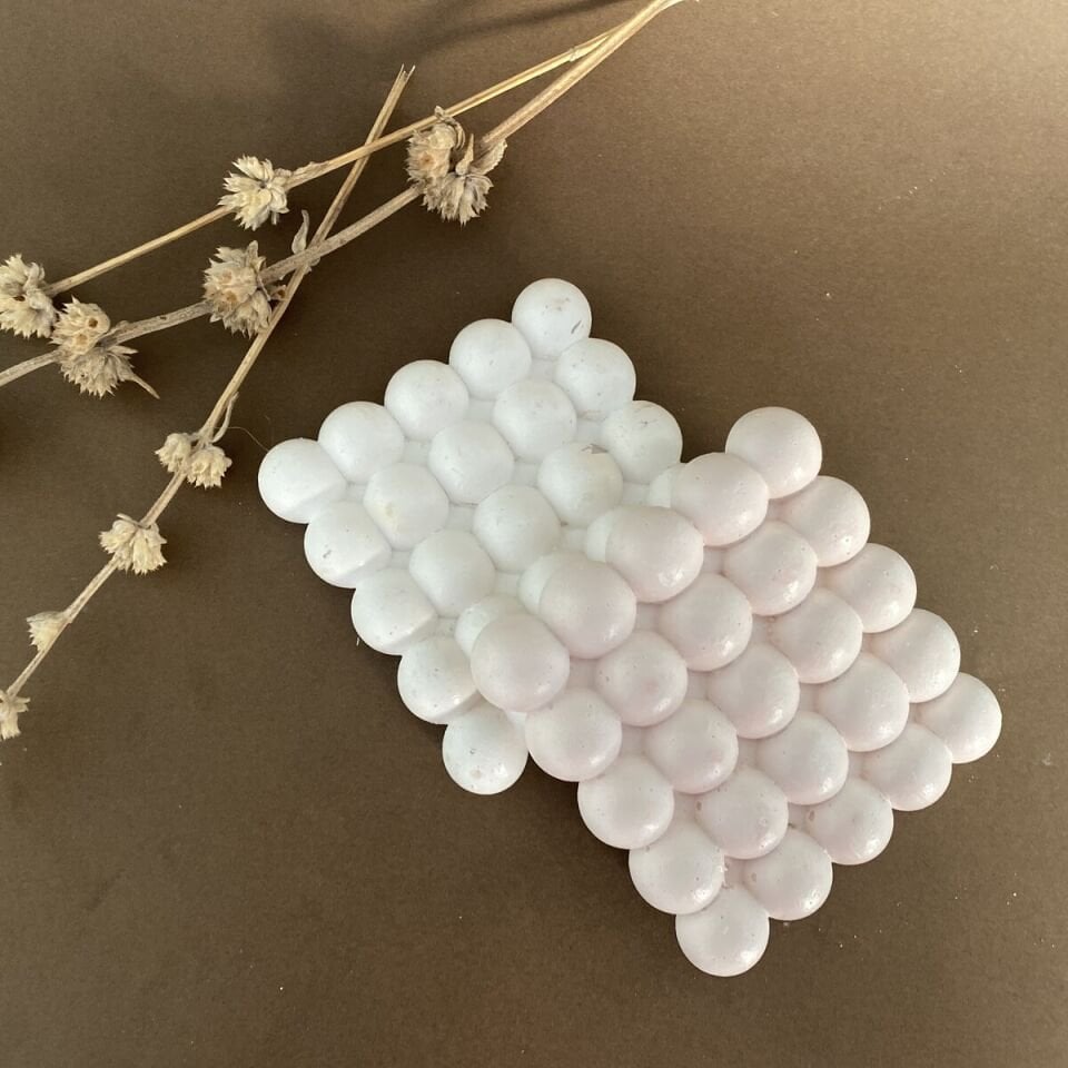 Bubble 2’li Bardak Altlığı Seti | El Yapımı Dekoratif Altlık Takımı