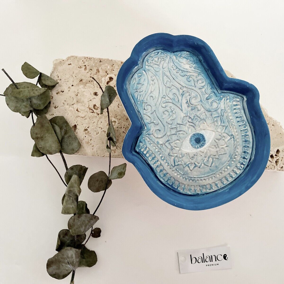 Fatma Ana’nın Eli Dekoratif Tabak 2'li | El Yapımı Spiritüel Nazar Tabağı